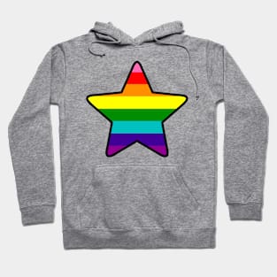 Classic Rainbow Pride Star Hoodie